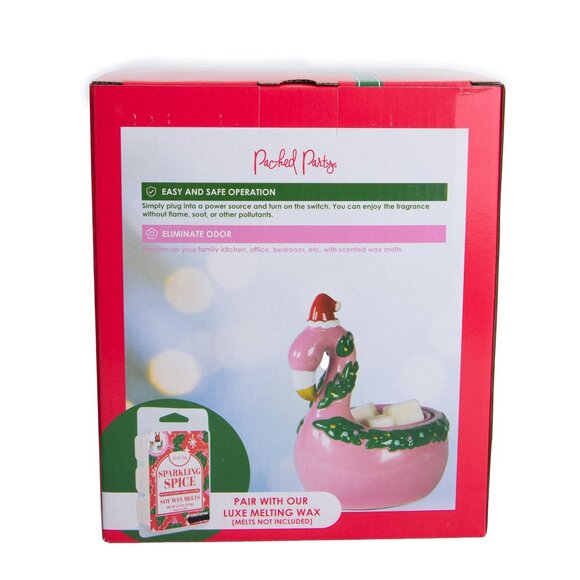 Packed Party Pink Flamingo Holiday Wax Warmer Electric New In Box - Picture 5 of 7